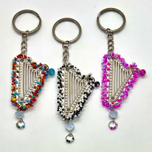 HAND-EMBROIDERED-BEADS KEY HOLDER / CHARMS