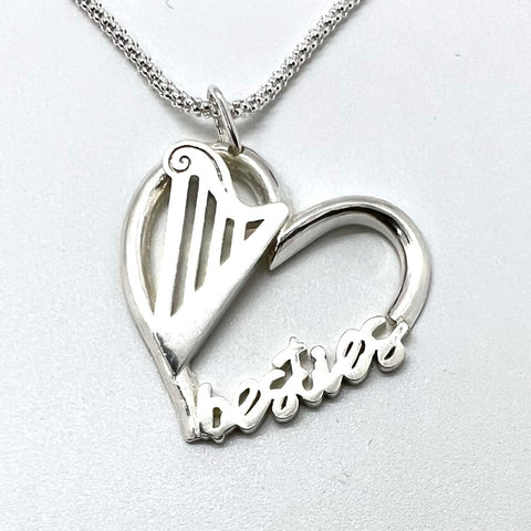 NEW! 25TH ANNIVERSARY "BESTIES" HARP PENDANT