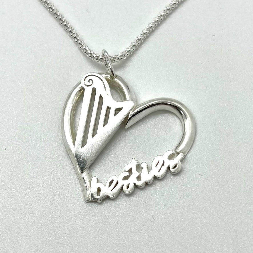 NEW! 25TH ANNIVERSARY "BESTIES" HARP NECKLACE