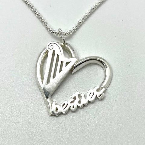 NEW! 25TH ANNIVERSARY "BESTIES" HARP NECKLACE