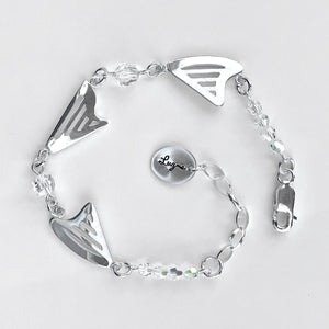 3 HARPS and Swarovski crystals bracelet (2 Celtic & 1 Classic)