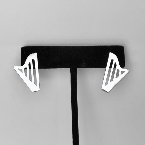 CLASSIC or CELTIC harp stud earrings