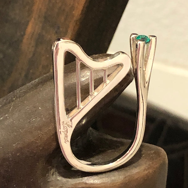 "COLOMBIANA" EMERALD HARP RING (Limited quantity)