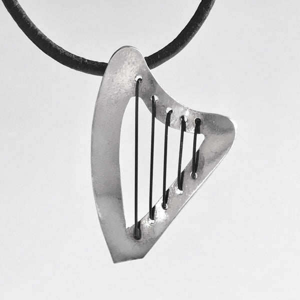 MODERN CELTIC harp necklace